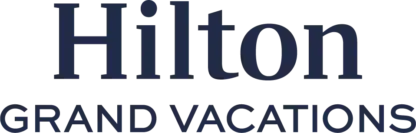 Hilton Grand Vacations logo with "Hilton" in large font above "Grand Vacations" in smaller capital letters.