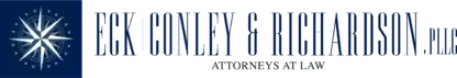 Logo for Eck Conley & Richardson, PLLC Attorneys at Law, featuring a navy blue compass star graphic on the left.