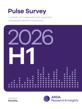 Cover of the “Pulse Survey 2026 H1” report by ARDA Research & Insights, featuring a purple chart graphic and prepared by Deloitte.