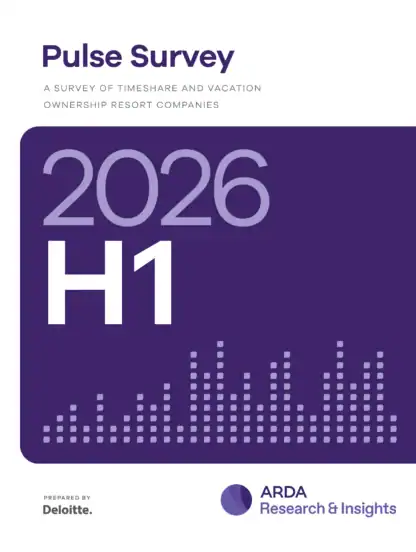 Cover of the “Pulse Survey 2026 H1” report by ARDA Research & Insights, featuring a purple chart graphic and prepared by Deloitte.