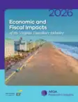 Cover of the “2026 Economic and Fiscal Impacts of the Virginia Timeshare Industry” report, featuring a beachfront cityscape and branding from EY and ARDA Research & Insights.